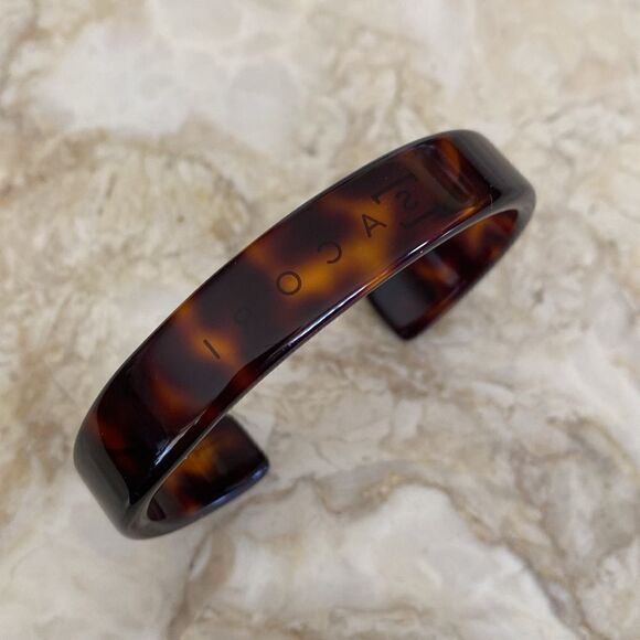 Sacori Faux Tortoise Shell Cuff Bracelet - Picture 4 of 8